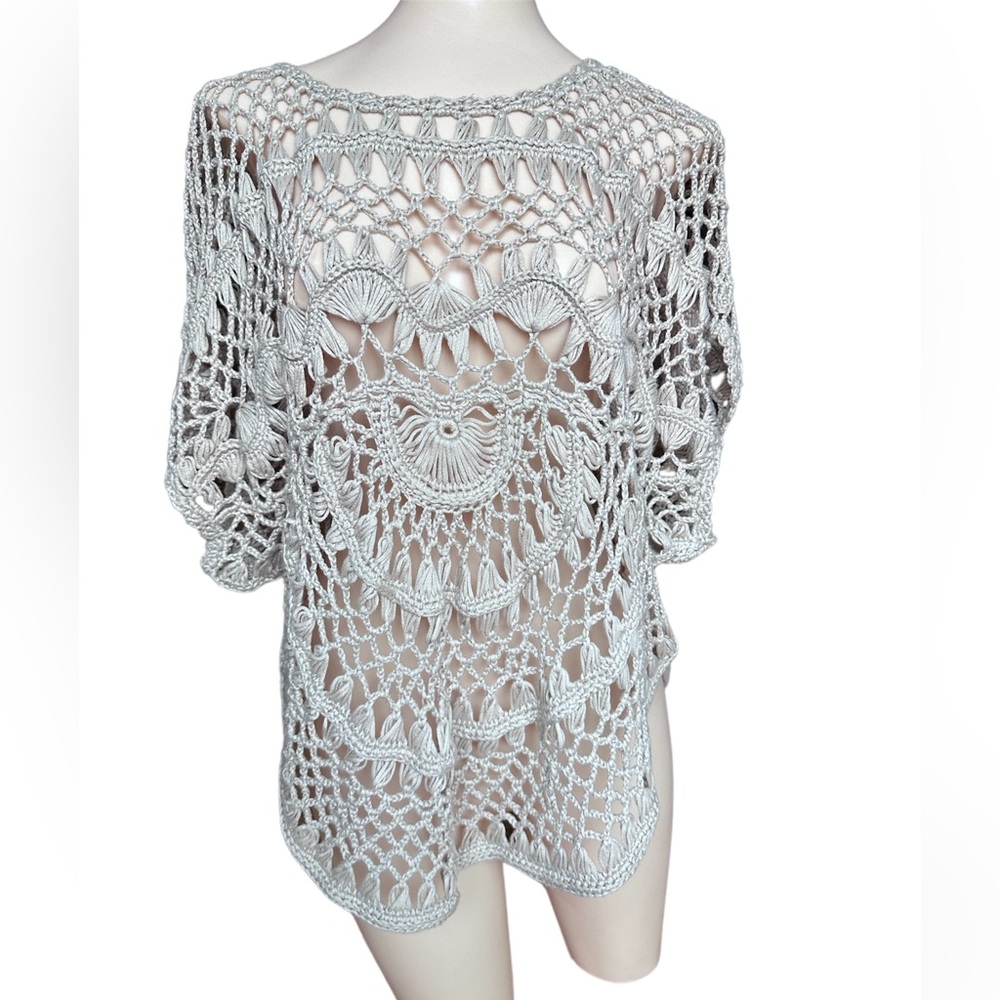 Open Weave Crochet Top/ Cover up